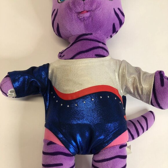 Build-A-Bear HG Honey Girls Teegan Plush 20" Purple Tiger Cat Stuffed Animal - Picture 3 of 13